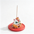 Lucky Lion Dance Incense Holder – Chinese New Year Desk Decor