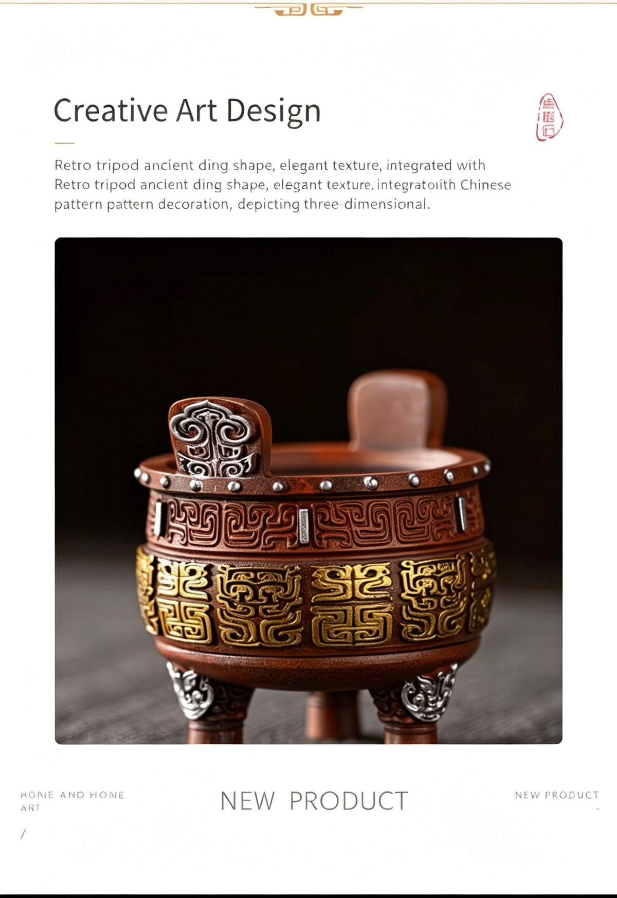 Three-Legged Ding Incense Holder