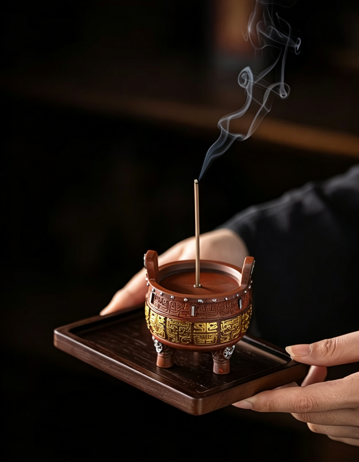 Three-Legged Ding Incense Holder