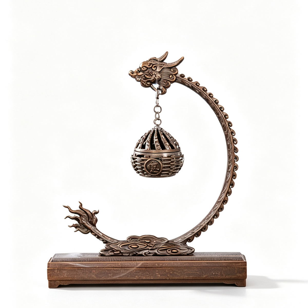 Auspicious Dragon Hanging Incense Holder