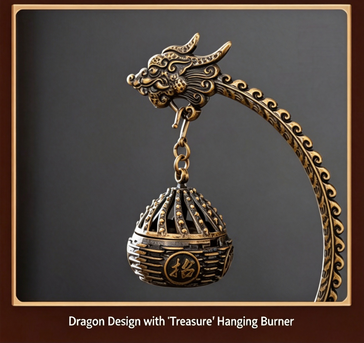 Auspicious Dragon Hanging Incense Holder