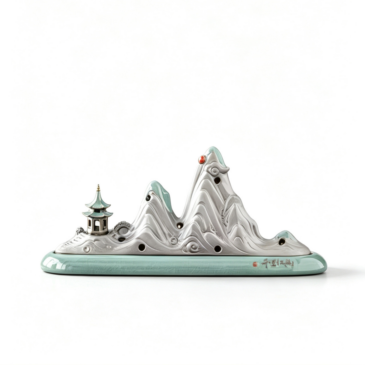 Thousand Miles of Rivers & Mountains Ceramic Incense Burner