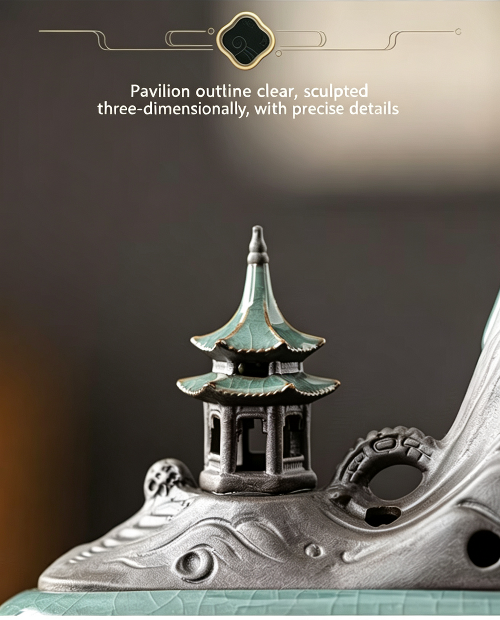 Thousand Miles of Rivers & Mountains Ceramic Incense Burner